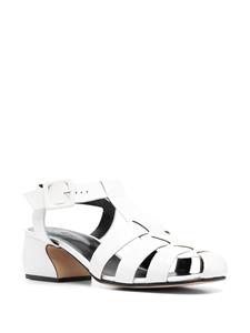 Sergio Rossi Leren sandalen - Wit