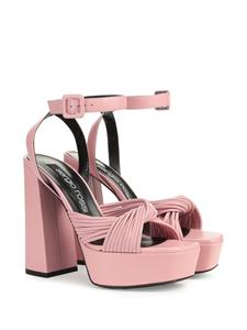 Sergio Rossi Akida crossbodytas met reliëf - Roze