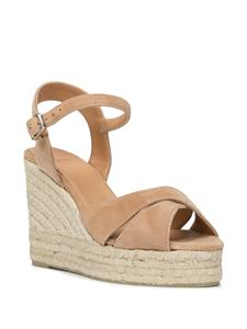 Castañer Sandalen met plateauzool - Bruin
