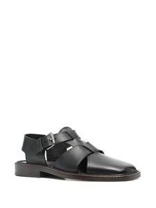 LEMAIRE Fisherman leren sandalen - Zwart