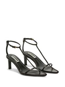 Jil Sander Hoge leren sandalen - Zwart