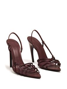 Nensi Dojaka Leren slingback sandalen - Rood