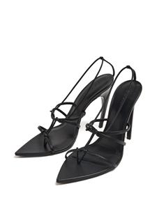 Nensi Dojaka Sandalen met puntige neus - Zwart
