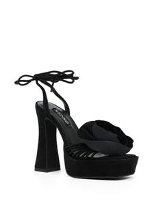 Senso Taya 135 suède sandalen - Zwart