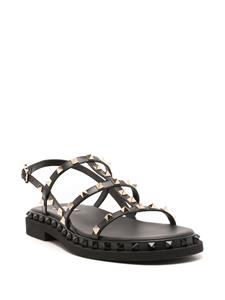 Valentino Garavani Rockstud leren sandalen - Zwart