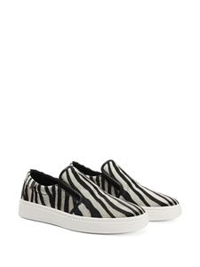 Giuseppe Zanotti GZ94 sneakers met zebraprint - Zwart