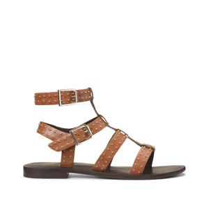 LA REDOUTE COLLECTIONS Spartaanse sandalen in leer met stud details