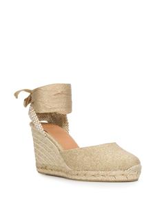 Castañer Carina espadrilles met sleehak - Beige