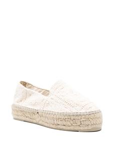 Manebi Yucatán gehaakte espadrilles - Beige