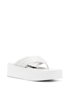 Senso Reese leren teenslippers - Wit