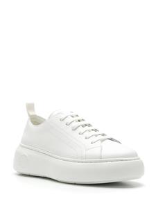 Armani Exchange Sneakers met plateauzool - Wit