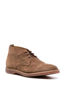 Officine Creative Kent 004 suède enkellaarzen - Bruin