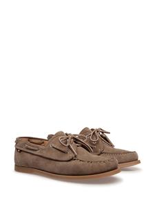 Bally Suède loafers met veters - Bruin