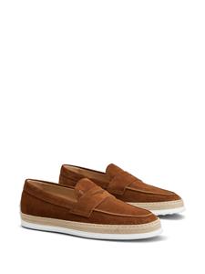 Tod's Gommino suède loafers - Bruin