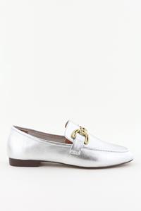 Bibi Lou loafers met goud detail zilver