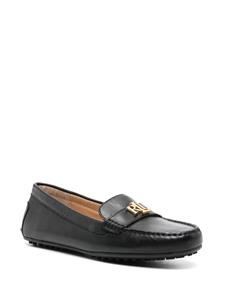 Lauren Ralph Lauren Barnsbury Driver leather loafers - Zwart