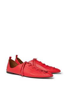 Stella McCartney Veterschoenen van imitatieleer - Rood