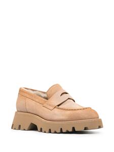 Santoni Suède loafers - Bruin