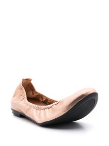 Sarah Chofakian Julia metallic ballerina's - Goud