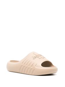 Dsquared2 Slippers met logo-reliëf en plateauzool - Beige