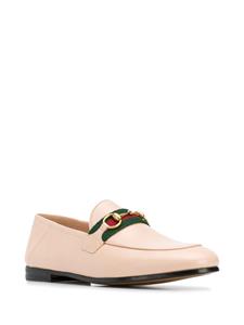Gucci Loafers met webdetail - Beige
