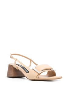 Sergio Rossi 50 mm sandalen met gesp - Beige