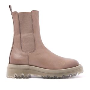 Lazamani Chelsea boots Dames 67.071 Taupe Taupe Leer