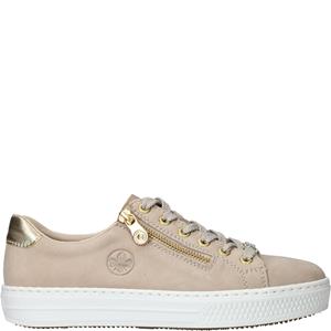 Rieker Veterschoen Dames Taupe