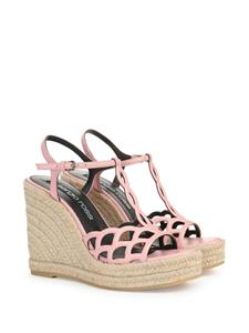 Sergio Rossi Sr Mermaid espadrilles met sleehak - 5903 LIGHT ROSE