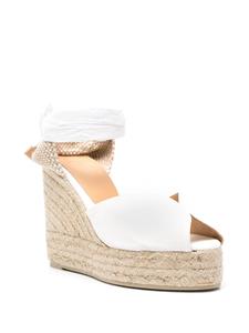 Castañer Bilina espadrilles met sleehak - Wit
