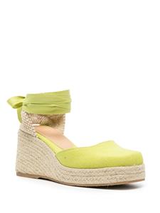 Castañer Tina espadrilles met sleehak - Groen