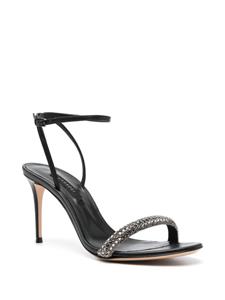 Casadei 85mm sandalen verfraaid met stras - Zwart