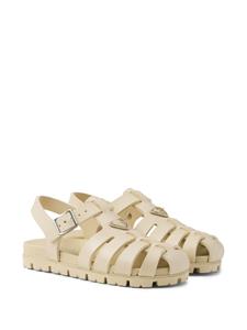 Prada Sandalen met logo - Beige