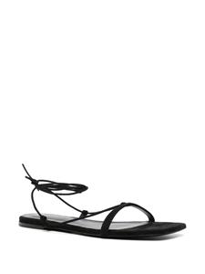 TOTEME Sandalen met striksluiting - Zwart