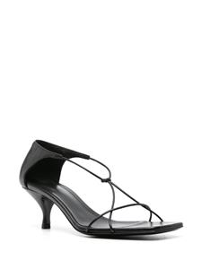TOTEME Knot 55mm leren sandalen - Zwart