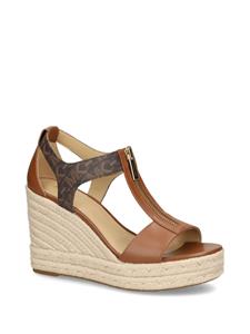 Michael Kors Berkley sandalen met sleehak - Bruin