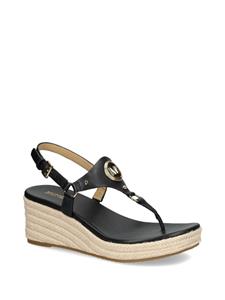 Michael Kors Casey sandalen met logoplakkaat - Zwart