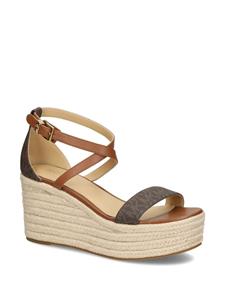 Michael Kors Serena sandalen met sleehak - Bruin