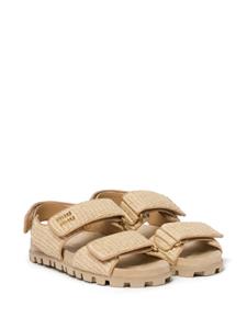 Miu Miu Sandalen met dubbele bandjes - F0018 NEUTRAL