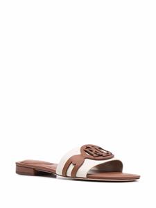 Lauren Ralph Lauren Alegra tweekleurige slippers - Beige