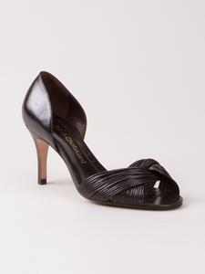 Sarah Chofakian sandalen met gespen en hoge hak - Bruin