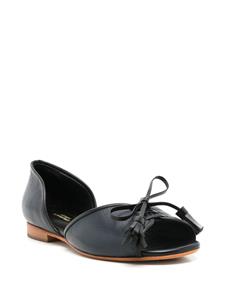 Sarah Chofakian Norway leren sandalen - Zwart