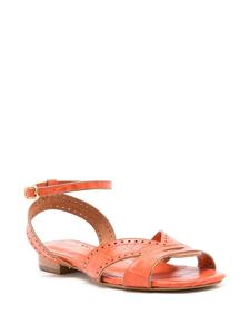 Sarah Chofakian Chemisier sandalen met open neus - Oranje