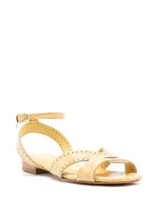 Sarah Chofakian Chemisier sandalen met open neus - Geel