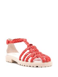 Sarah Chofakian Flanner gekooide sandalen - Oranje