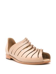 Sarah Chofakian Faustine uitgesneden sandalen - Beige