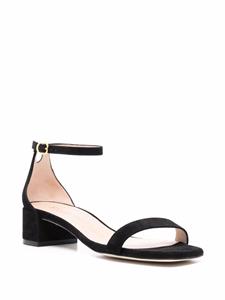 Stuart Weitzman Nudist sandalen met lage hak - Zwart