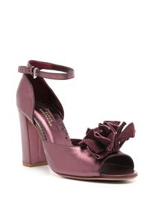 Sarah Chofakian Chantilly sandalen met metallic-effect - Paars