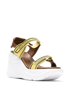 Sarah Chofakian Sandalen met plateauzool - Geel