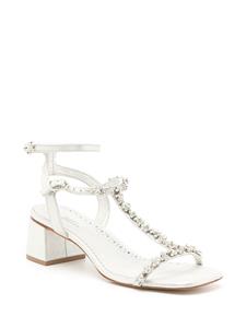 Sarah Chofakian Lumiere sandalen verfraaid met kristallen - Grijs